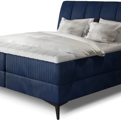 Kontinentales Bett mit Stauraum 180x200 MODRIVA - dunkelblau