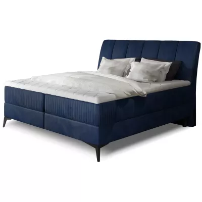 Kontinentales Bett mit Stauraum 180x200 MODRIVA - dunkelblau