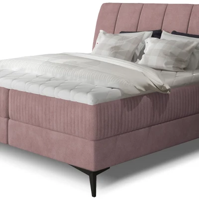 Kontinentales Bett mit Stauraum 180x200 MODRIVA - hellrosa