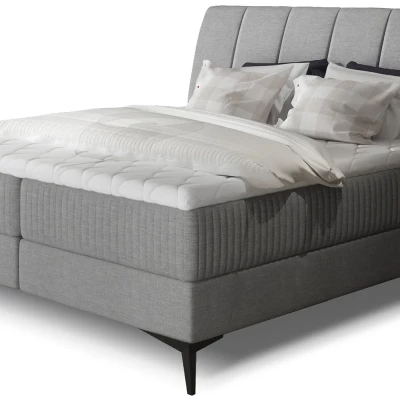 Kontinentales Bett mit Stauraum 180x200 MODRIVA - grau 1
