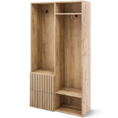 Flurwand SELESTIA – handgefertigte Eiche