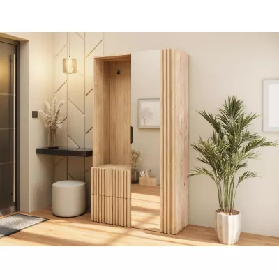 Flurwand SELESTIA – handgefertigte Eiche