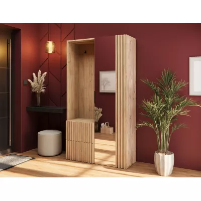 Flurwand SELESTIA – handgefertigte Eiche