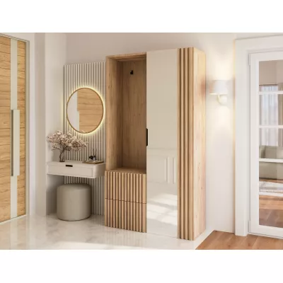 Flurwand SELESTIA – handgefertigte Eiche