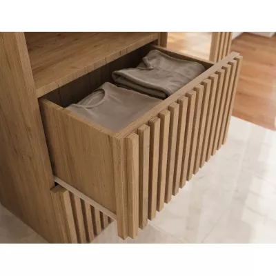 Flurwand SELESTIA – handgefertigte Eiche