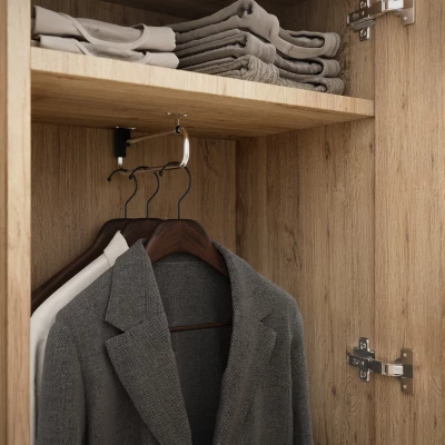 Flurwand SELESTIA – handgefertigte Eiche