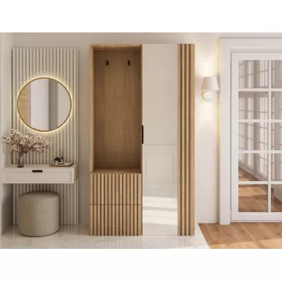 Flurwand SELESTIA – handgefertigte Eiche