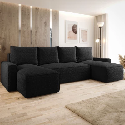 SOFTA U-förmiges Schlafsofa - schwarz 3