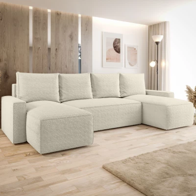 U-förmiges Sofa SOFTA – cremefarben