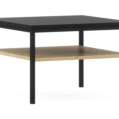 CYPBELINE Couchtisch – Schwarz / Eiche (handwerklich)