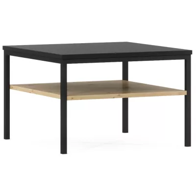 CYPBELINE Couchtisch – Schwarz / Eiche (handwerklich)