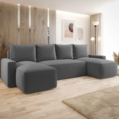 U-förmiges Sofa SOFTA – Dunkelgrau