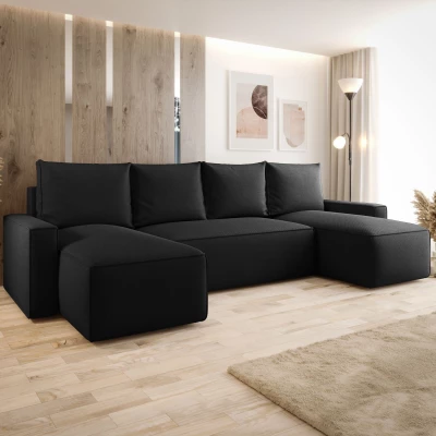 SOFTA U-förmiges Schlafsofa - schwarz 1