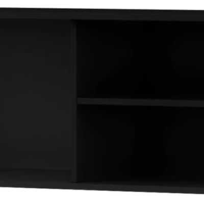 PHAEDRA Hänge-TV-Ständer – Schwarz / Eiche (Artisan)