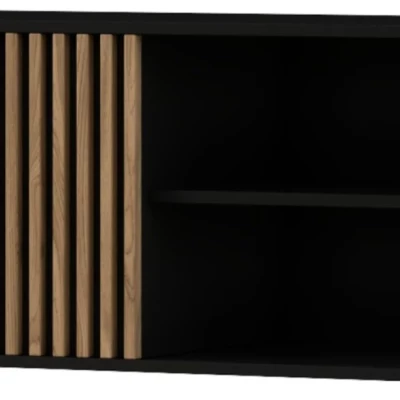 PHAEDRA Hänge-TV-Ständer – Schwarz / Eiche (Artisan)