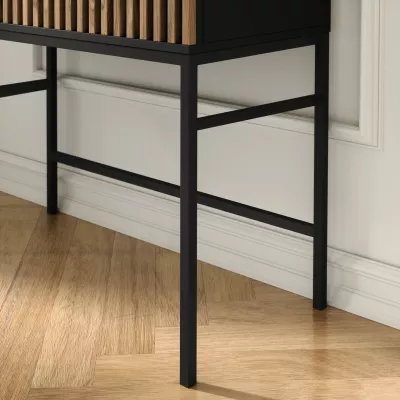 Schminktisch PHAEDRA – Schwarz / Eiche (Artisan)