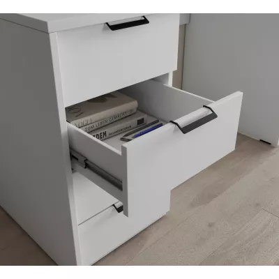 Schreibtisch mit Schubladen ICARION - weiß