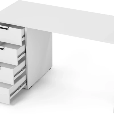 Schreibtisch mit Schubladen ICARION - weiß