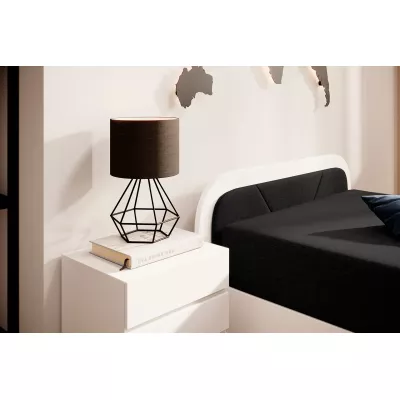 Kinderbett 80x190 SNUGORIA 1 - schwarz 1 / linke Version