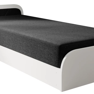 Kinderbett 80x190 SNUGORIA 1 - schwarz 1 / linke Version