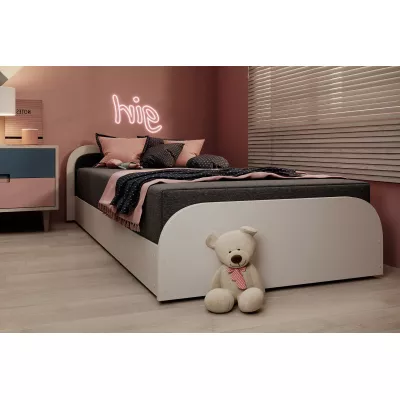 Kinderbett 80x190 SNUGORIA 1 - dunkelgrau / linke Ausführung