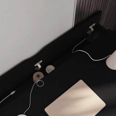 Schreibtisch OBERYN - schwarz
