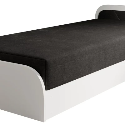Kinderbett 80x190 SNUGORIA 1 - schwarz 2 / rechte Version