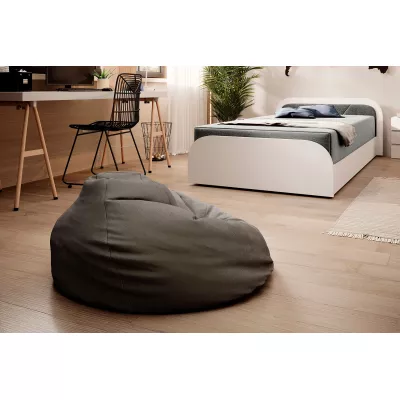 Kinderbett 80x190 SNUGORIA 1 - grau / echtes Design