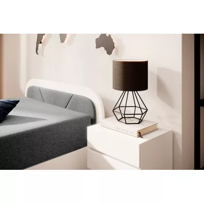 Kinderbett 80x190 SNUGORIA 1 - grau / echtes Design