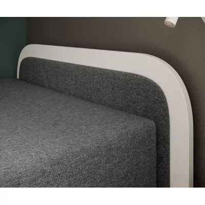 Kinderbett 80x190 SNUGORIA 1 - grau / echtes Design