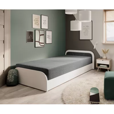 Kinderbett 80x190 SNUGORIA 1 - grau / echtes Design