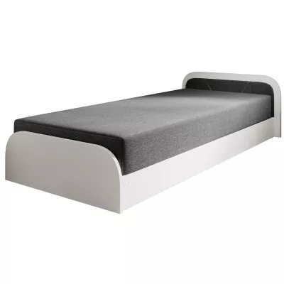 Kinderbett 80x190 SNUGORIA 1 - grau / echtes Design