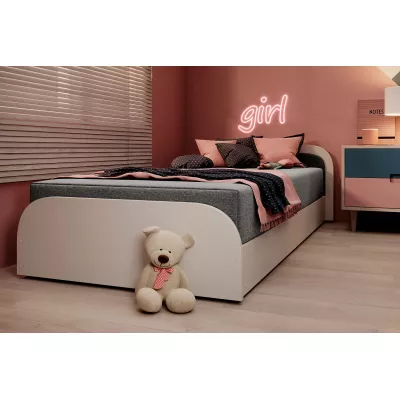Kinderbett 80x190 SNUGORIA 1 - grau / echtes Design