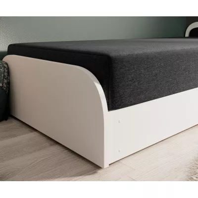 Kinderbett 80x190 SNUGORIA 1 - schwarz 1 / rechte Ausführung