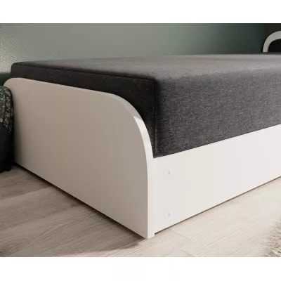 Kinderbett 80x190 SNUGORIA 1 - dunkelgrau / echtes Design