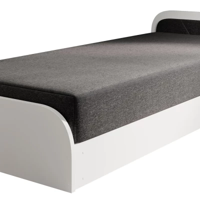 Kinderbett 80x190 SNUGORIA 1 - dunkelgrau / echtes Design