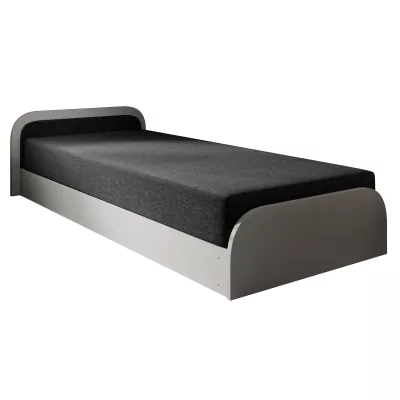 Kinderbett 80x190 SNUGORIA 2 - schwarz 1 / linke Version