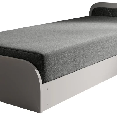 Kinderbett 80x190 SNUGORIA 2 - grau / echtes Design