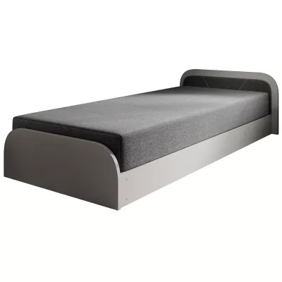 Kinderbett 80x190 SNUGORIA 2 - grau / echtes Design