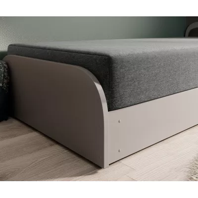 Kinderbett 80x190 SNUGORIA 2 - grau / echtes Design
