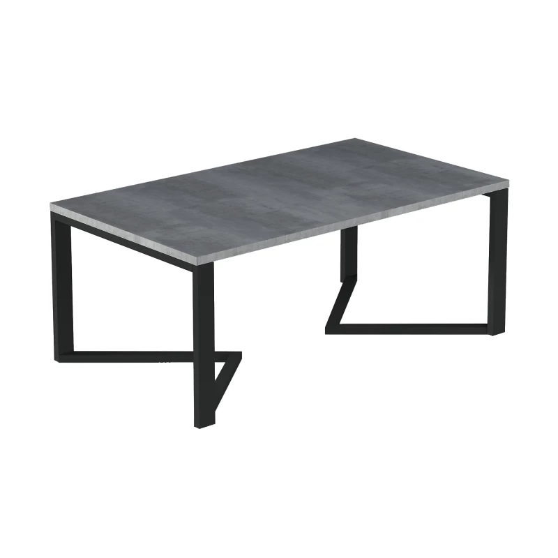 JOVI Couchtisch – Beton / Schwarz