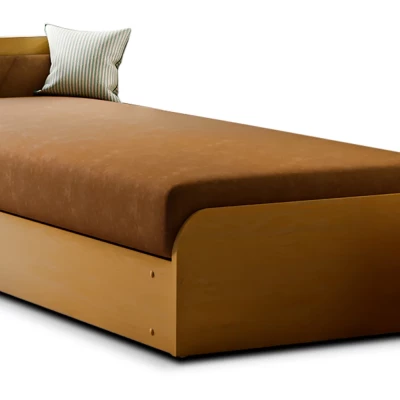 Kinderbett 80x190 SNUGORIA - beige / linke Ausführung