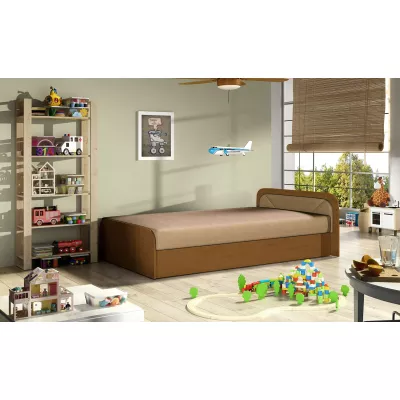 Kinderbett 80x190 SNUGORIA - beige / echtes Design