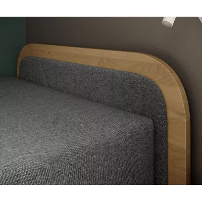Kinderbett 80x190 SNUGORIA - grau / echtes Design