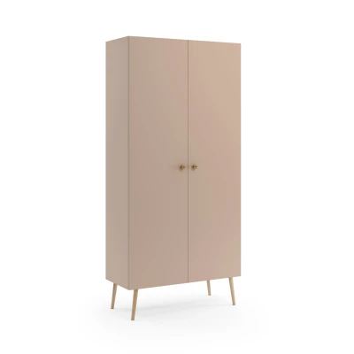 Regalschrank 87 cm NILSA - beige/braun