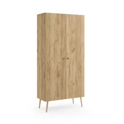 Regalschrank 87 cm NILSA - Eiche Gold/Braun