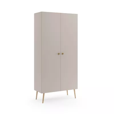 Regalschrank 87 cm NILSA - Kaschmir/Braun