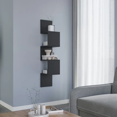 Designer-Hängeregal GALATEA – Schwarz