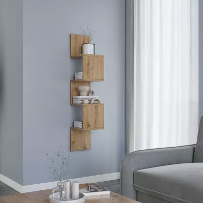Designer-Hängeregal GALATEA – Eichenholz