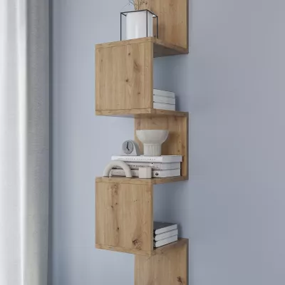 Designer-Hängeregal GALATEA – Eichenholz